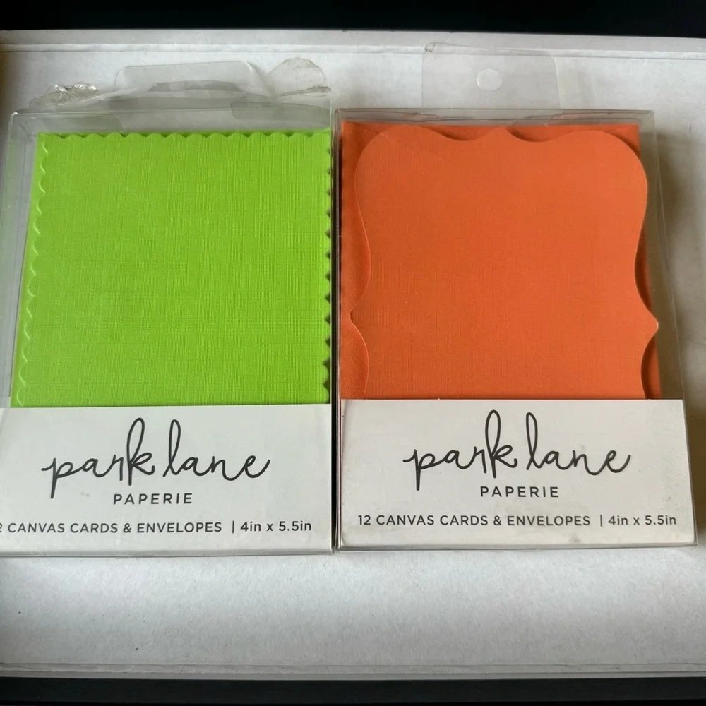 Assortment Packages Of Park Lane Card & Envelope Canvas Laser Cut Petal Lot